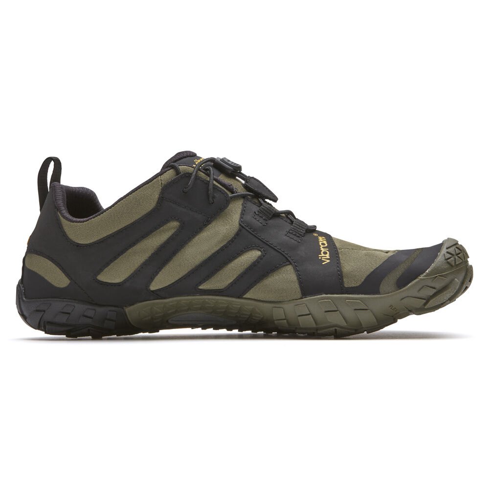 Vibram FiveFingers Dames V-Trail 2.0 - Hardloopschoenen Olijfgroen/Zwart - 937461MHS